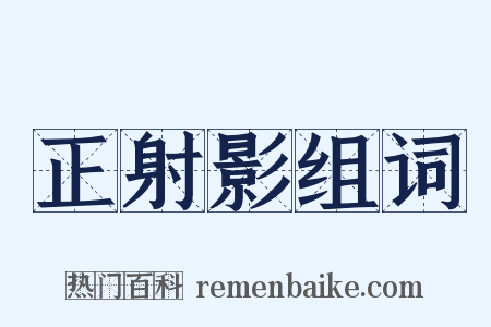 正射影组词是什么意思的图片